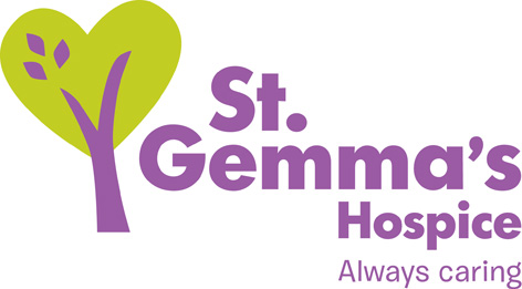 Graphic reads: ST Gemma's Hospice, always caring